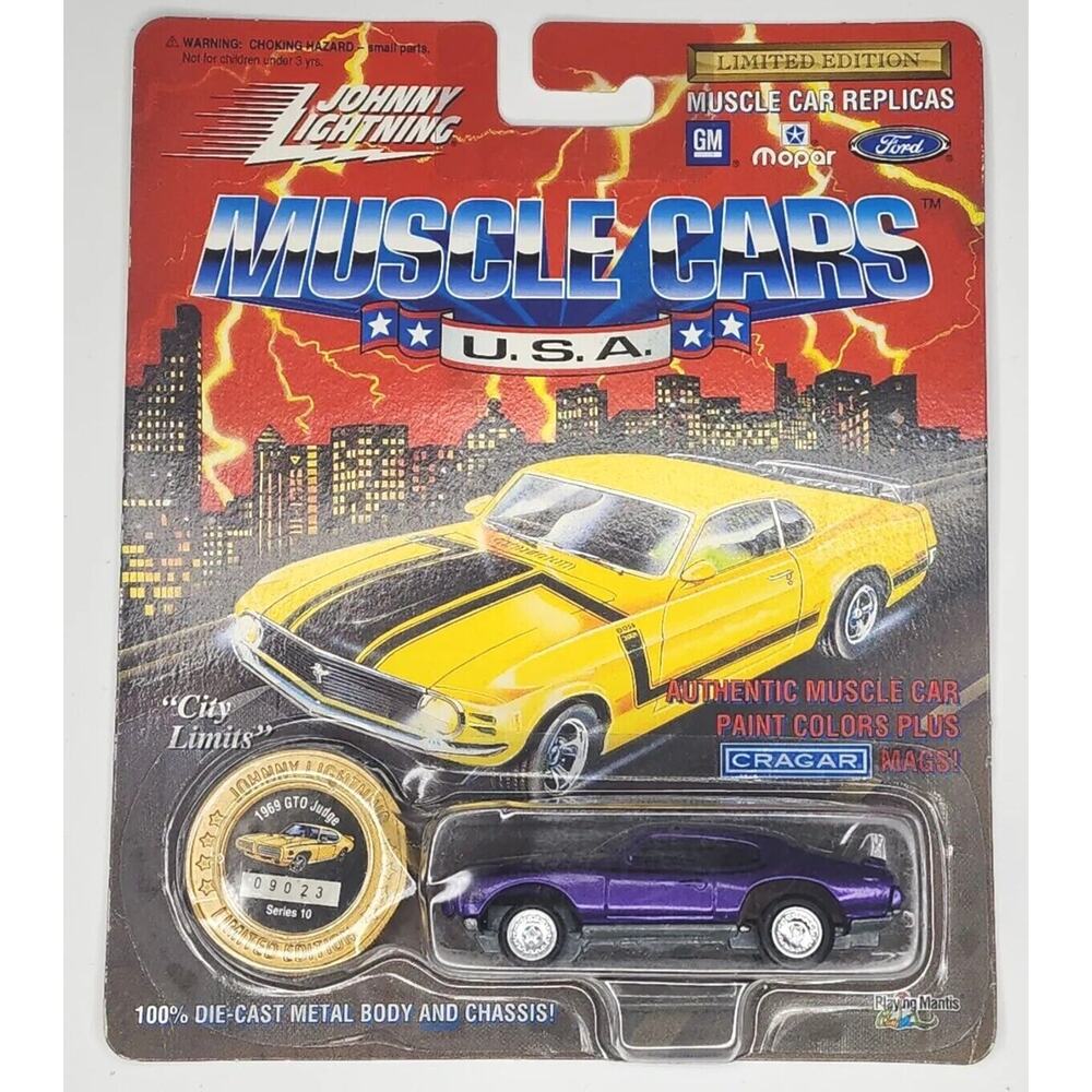 1994 Johnny Lightning Muscle Cars USA 1969 GTO Judge Series 10 Purple HW20 09023